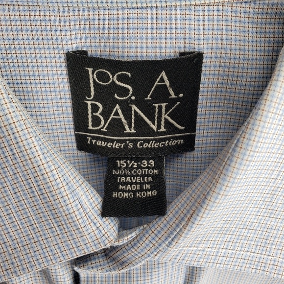 Jos. A. Bank Blue and White Dress Shirt - Picture 3 of 4